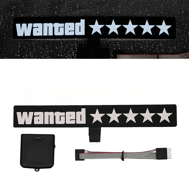 5 Star wanted level LED sign